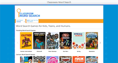 Desktop Screenshot of classroomwordsearch.com